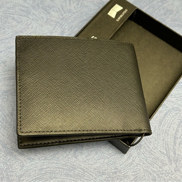 New Michael Kors Men’s Slim Billfold Bi-Fold Wallet Andy Black 86F2SANF5V NWT - Picture 9 of 17